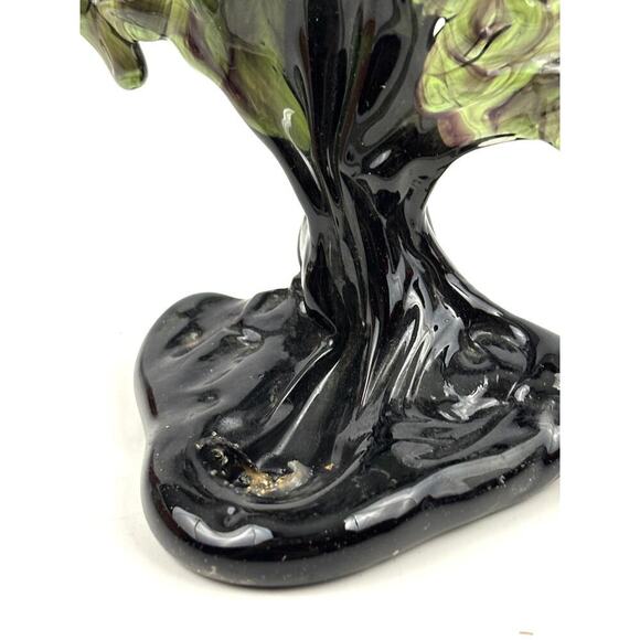 VTG Green 24% Lead Crystal Christmas Tree Peter Kaspar Art Glass Unique Rare - Picture 5 of 16